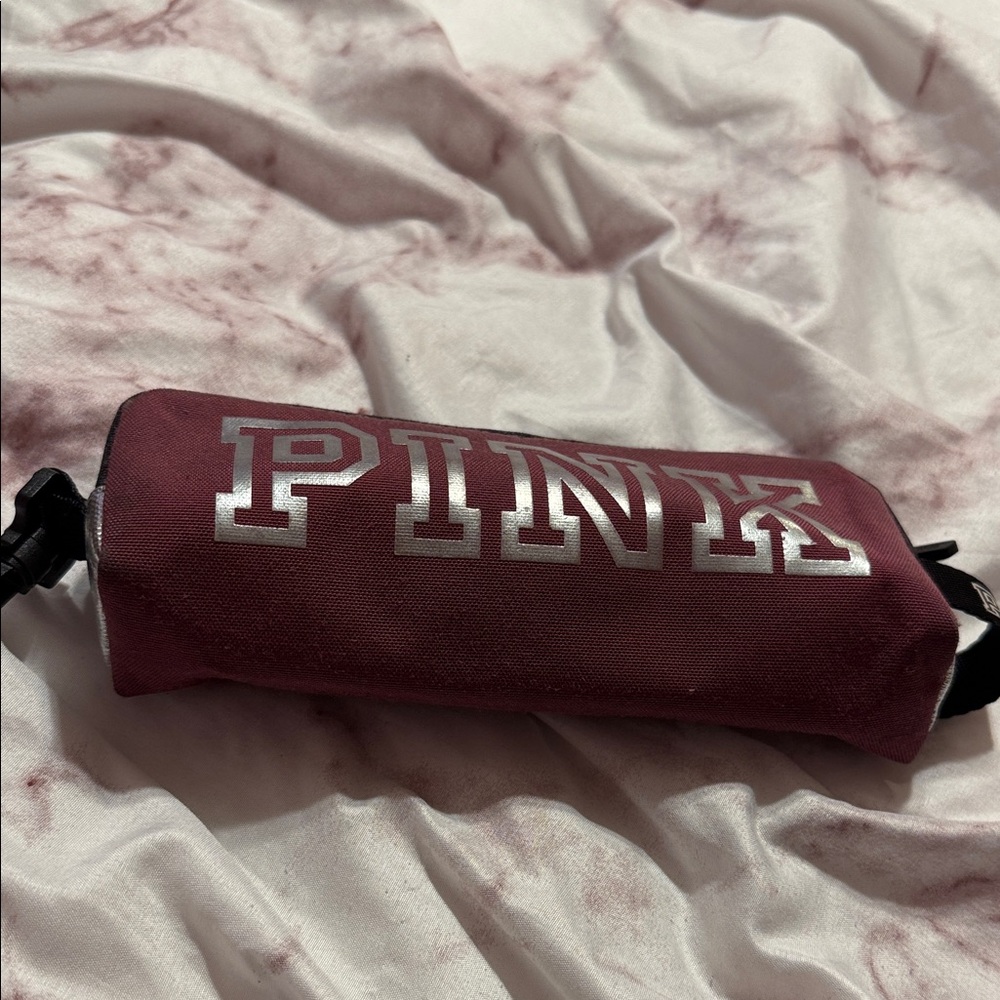 Purple and Silver Zippered Pencil Case